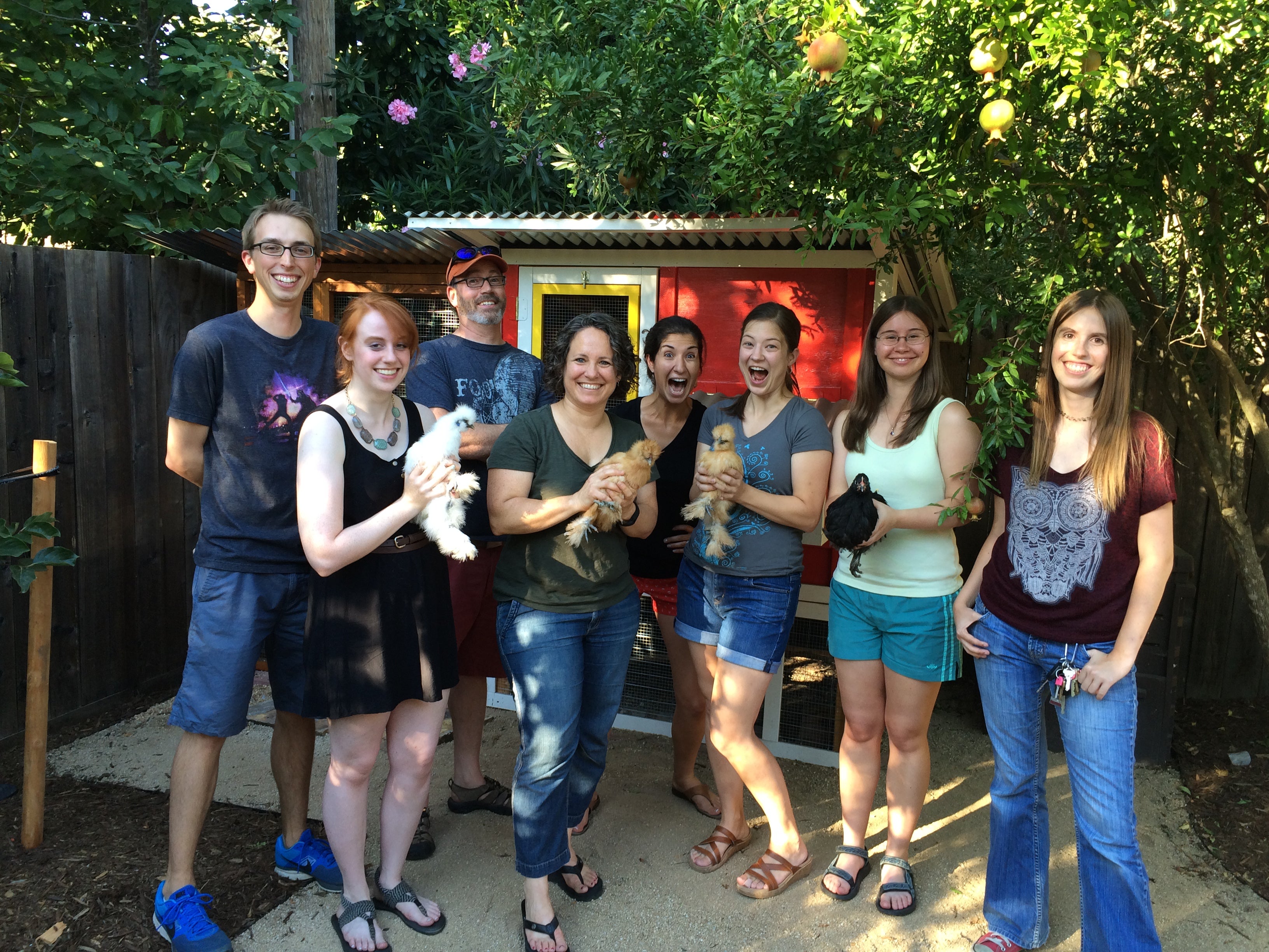 Lab visit to Gail's coop