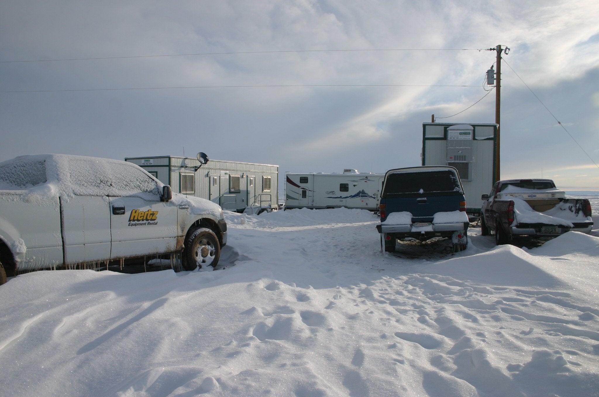Chicken Camp under snow, 2007