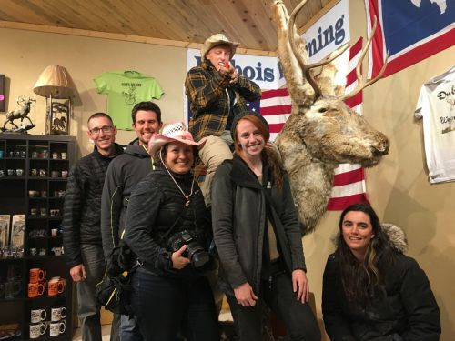 Wyoming Crew 2017 in the Dubois Jackalope Museum/Exxon Station